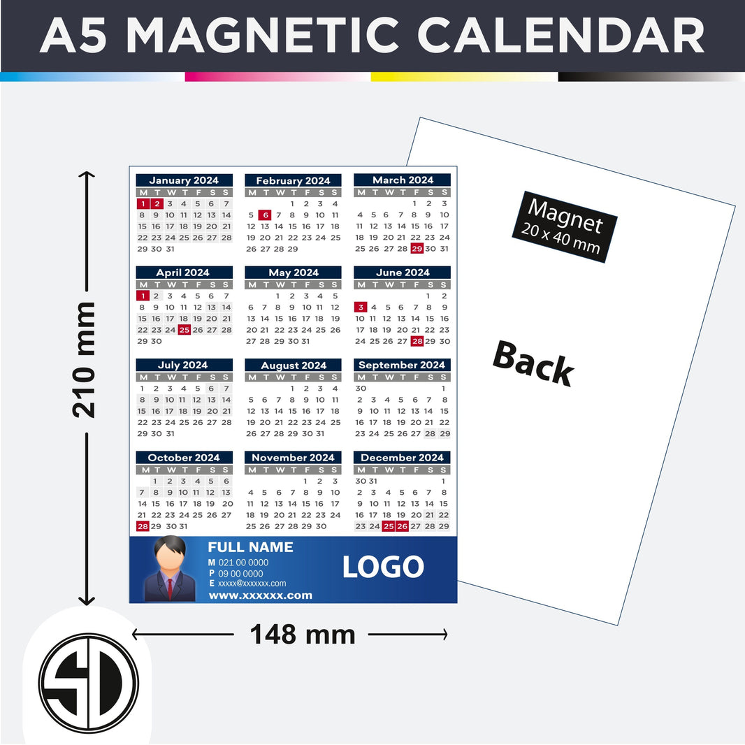 A5 Magnetic Calendars