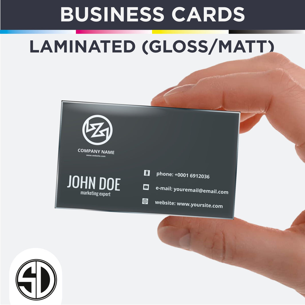 Laminated - Business card 90x55mm