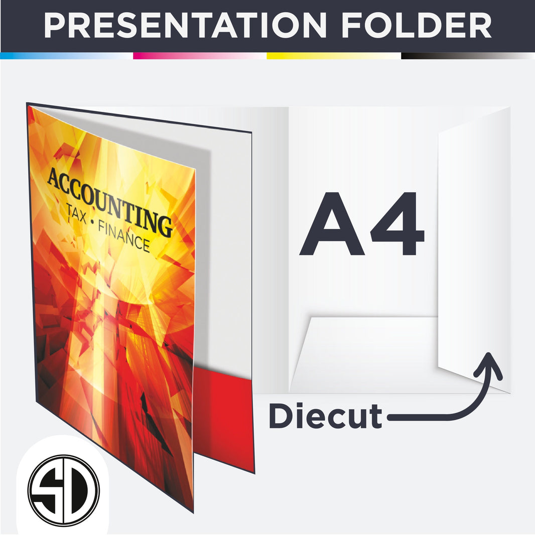 Offset Presentation Folder - Die cut